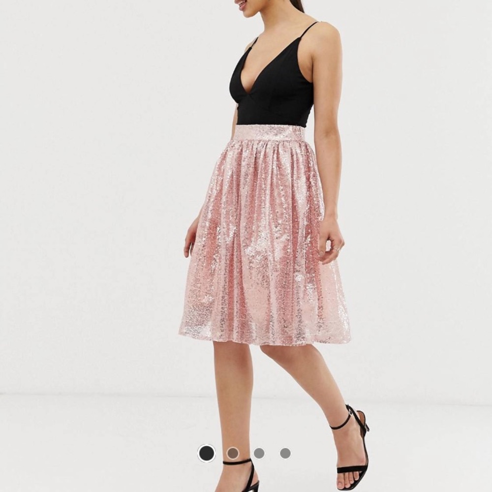 NWT Pink sequin skirt